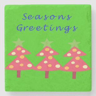 Jul Marble Stone Underlägg, Season Greetings Stenunderlägg
