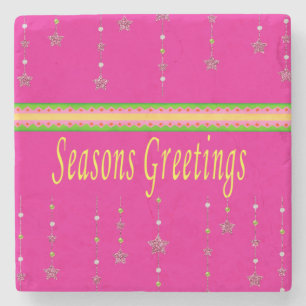 Jul Marble Stone Underlägg, Season Greetings Stenunderlägg