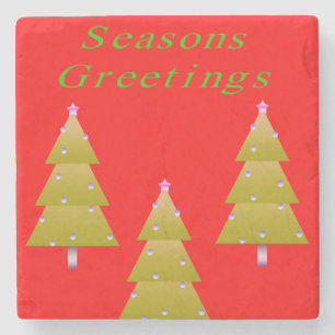 Jul Marble Stone Underlägg, Season Greetings Stenunderlägg