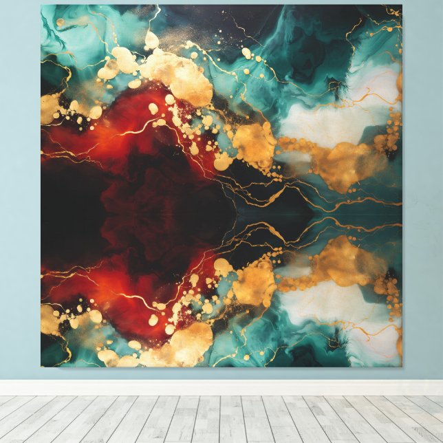 Jul Marmor Förundran – Premium Insvept Canvas  (Insitu (trägolv))