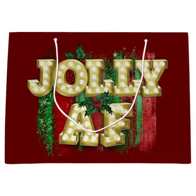Jul Marquee Ljus Funny Jolly AF Holly (Framsidan)