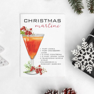 Jul Martini Cocktail Recipe Drink Vykort