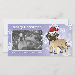 Jul Mastiff / Bullmastiff Julkort