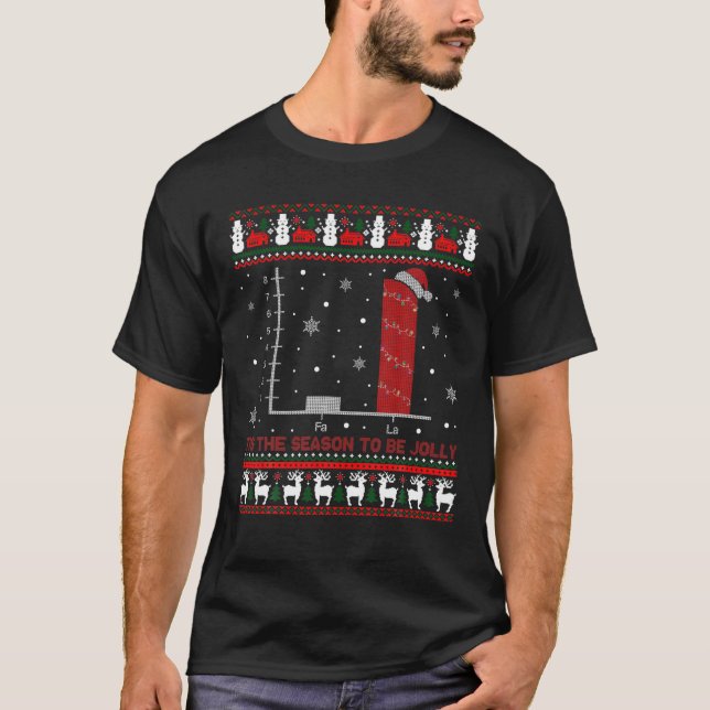 Jul Math Pub Graph Ugly jul Sweater T Shirt (Framsida)