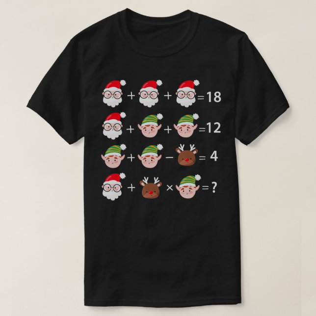 Jul Math Quiz Math Teacher T Shirt (Design framsida)