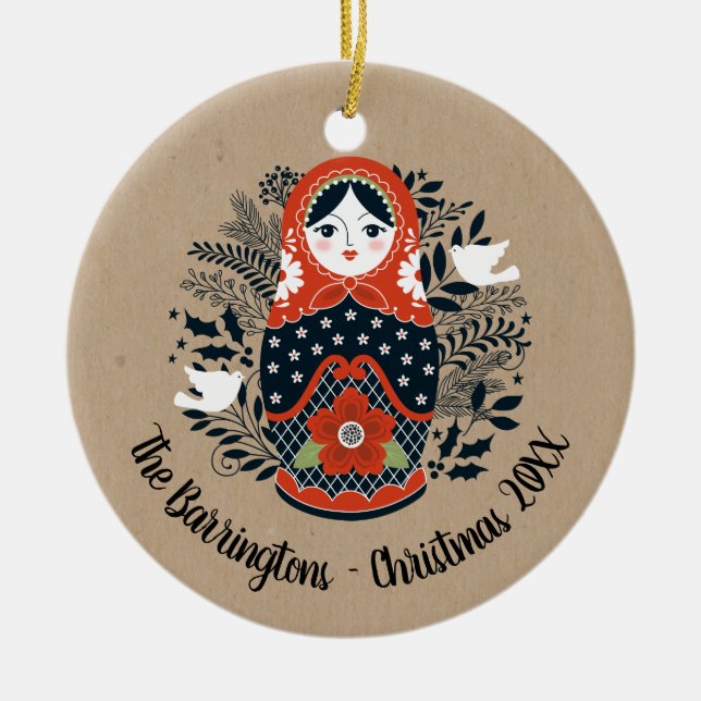 Jul Matryoshka Ornament (Framsidan)