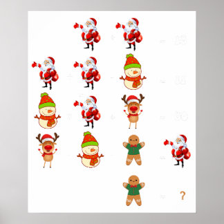 jul matte roligt poster