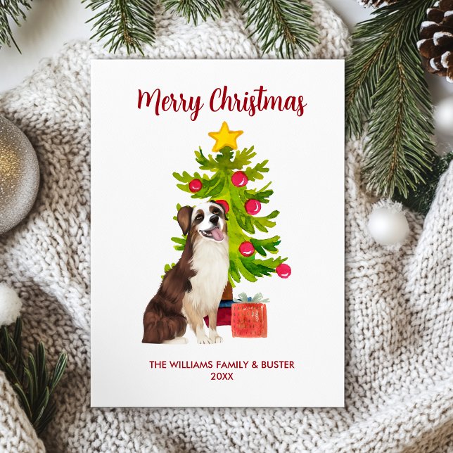 Jul med australisk shepherd-hund julkort (Skapare uppladdad)