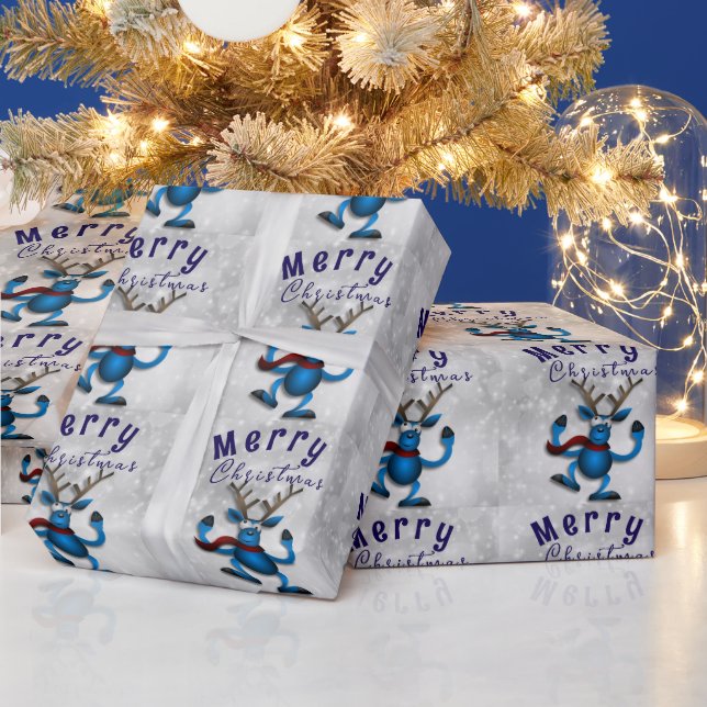 Jul med blå presentpapper (Helgdagar)