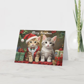 Jul med Cute Cats Kort
