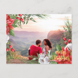 Jul med eget foto helg vykort