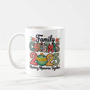 Jul med familjen 2025 gör minnen tillsammans kaffemugg
