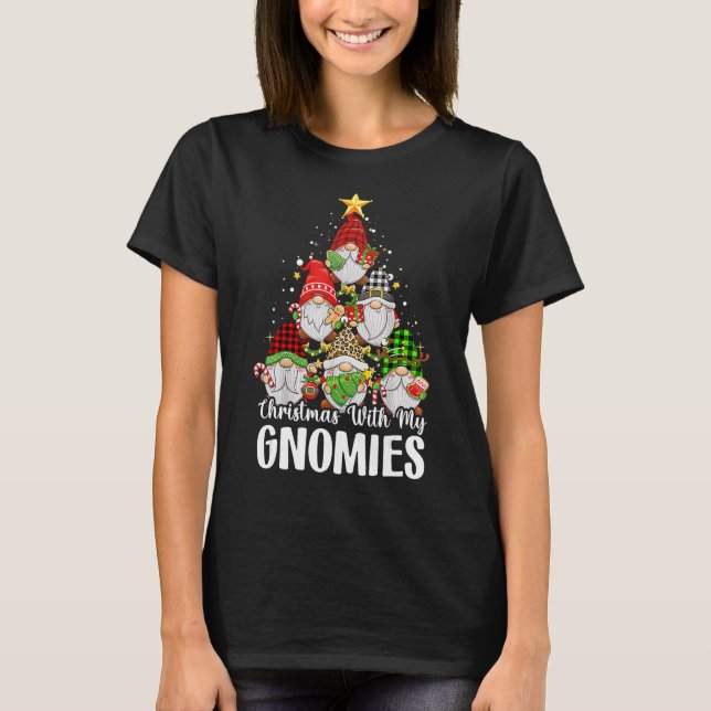 Jul med Gnomies-familjen Pajamas Gnome Tre T Shirt (Framsida)