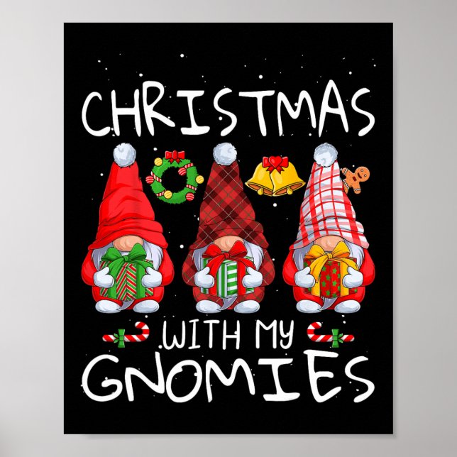 Jul med Gnomies Jul Gnomes Älskare F Poster (Framsidan)
