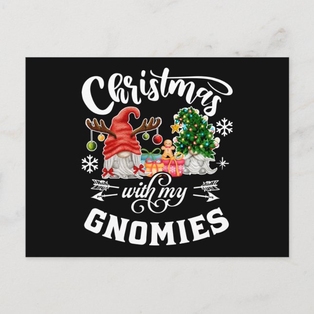 Jul med Gnomies jultomte Vykort (Framsida)