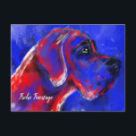 Jul med Grand Danois Porträtt Vykort<br><div class="desc">Söker du julkort för riktigt goda vänner? Och det för riktigt goda Grand Danois-älskare? Vänligen,  här är förslaget på hur du på nolltid får ett kort som är anpassat efter dina vänner och med en Grand Danois på. Julen modern,  diskret men inte tråkig!</div>