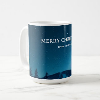 Jul med himmelska månfaser, vinternatt kaffemugg