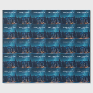 Jul med himmelska månfaser, vinternatt presentpapper