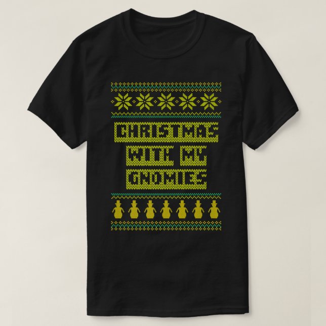 Jul med Julafton Gnomies T Shirt (Design framsida)