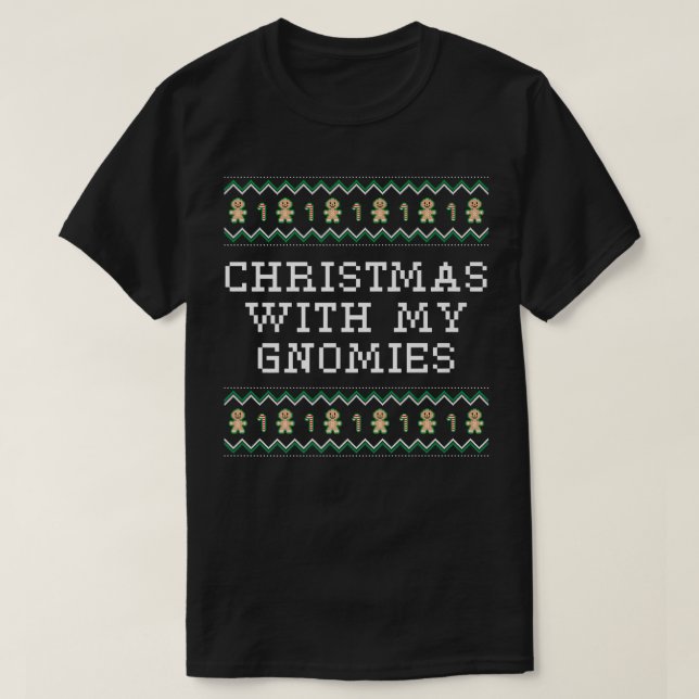 Jul med Julafton Gnomies T Shirt (Design framsida)