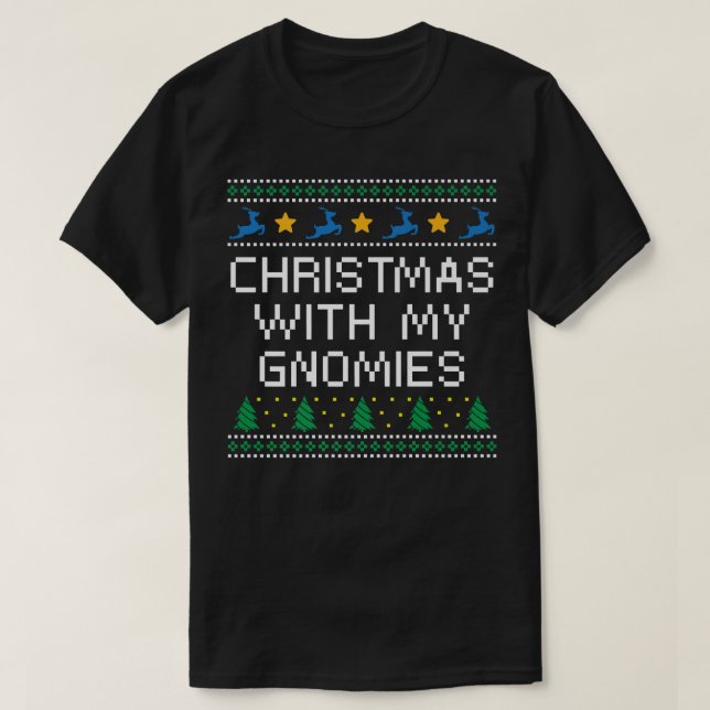 Jul med Julafton Gnomies T Shirt (Design framsida)