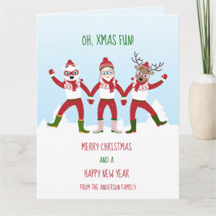 Jul med Jultomten, Rudolph, Polar Bear Kort