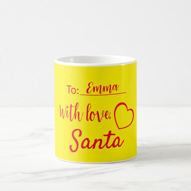 Jul med kärlek från Tomte Enkel Kaffemugg (Center)