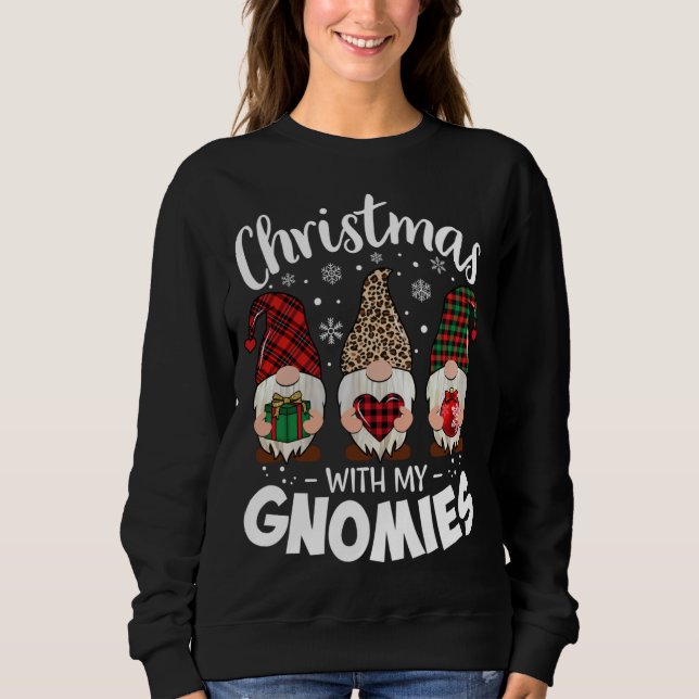Jul med min Gnomie Leopard-lärare Gnome Buf T Shirt (Framsida)