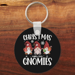 Jul med min Gnomies Buffalo Red Plade Gnome Nyckelring