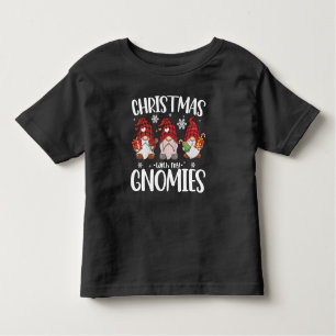 Jul med min Gnomies Buffalo Red Plade Gnome T Shirt