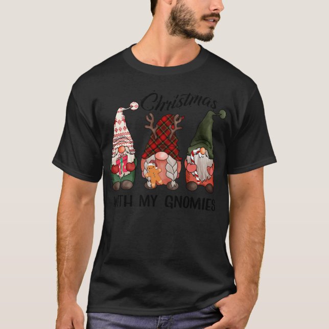 Jul med min Gnomies Fint julklapp T Shirt (Framsida)