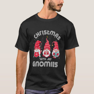 Jul med min Gnomies Funny Winter Gnomes Kärlek T Shirt