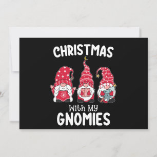 Jul med min Gnomies Helgdag Gnome Inbjudningar