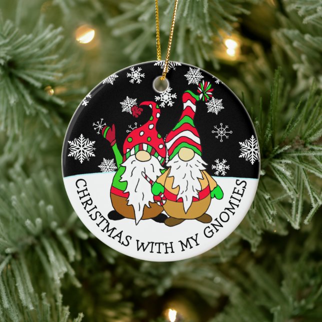 Jul med min Gnomies Julgransprydnad Keramik (Träd)