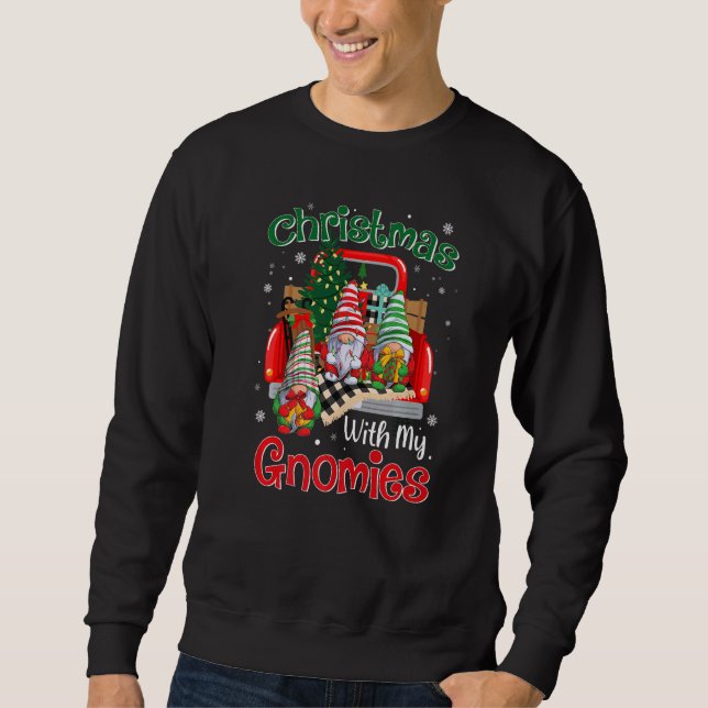 Jul med min Gnomies Lång Ärmad Tröja (Framsida)