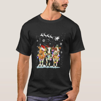Jul med min hjord Ljus Tomte Kofarmare Snö T Shirt