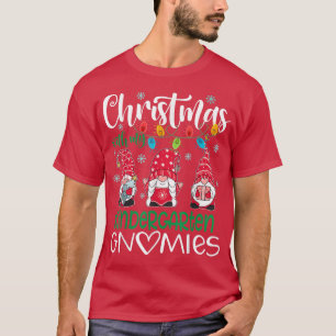 Jul med min Kindergarten Gnomies Teacher Xma T Shirt
