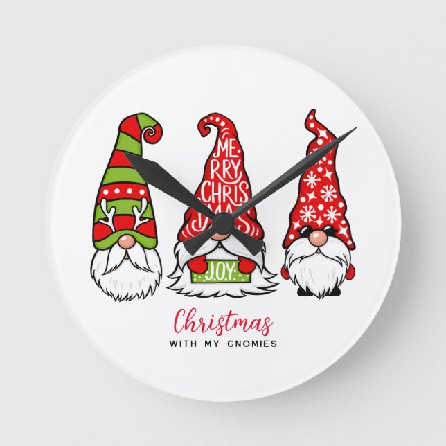 Jul med mina favoriter rund klocka (Framsida)