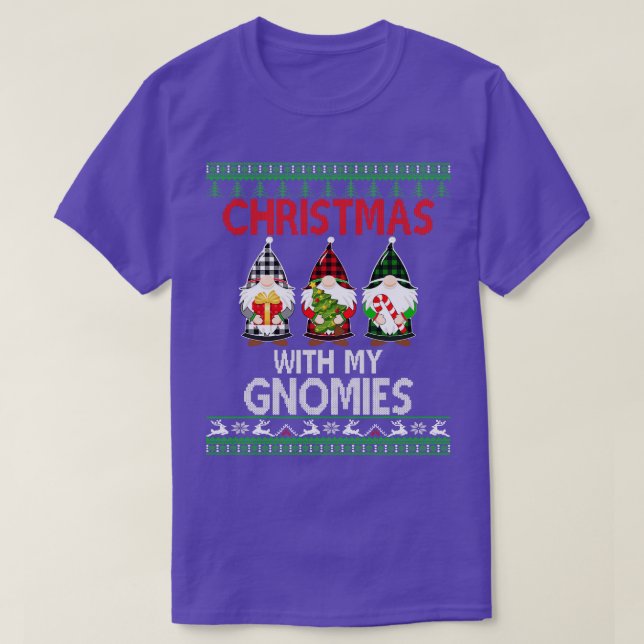 Jul med mina Gnomies Vult julsötare T Shirt (Design framsida)
