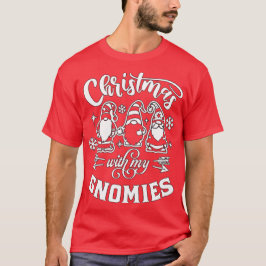 Jul med mina tomtar - söta tomtar jul t shirt