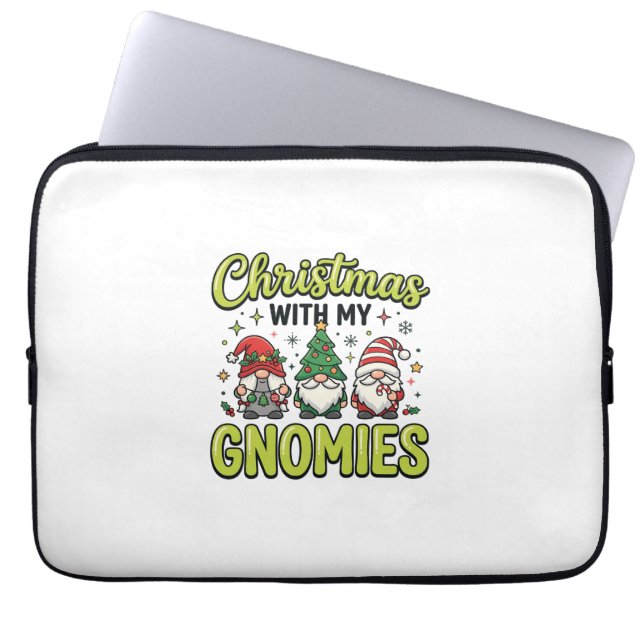Jul med mina Tomtar Tomte Design Laptop Fodral (Framsidan)