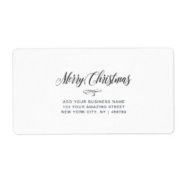 Jul med minimalistisk Elegant | Anpassningsbar Lev Fraktsedel