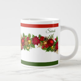 Jul med Namn Red & Grönt Serious Coffee Jumbo Mugg