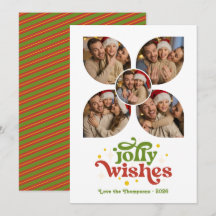 Jul med retro fotokollage i mitten av seklet