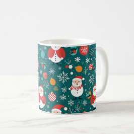 Jul med Santa mönster Kaffemugg