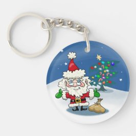 Jul med Santa och hans renare nyckelkedja