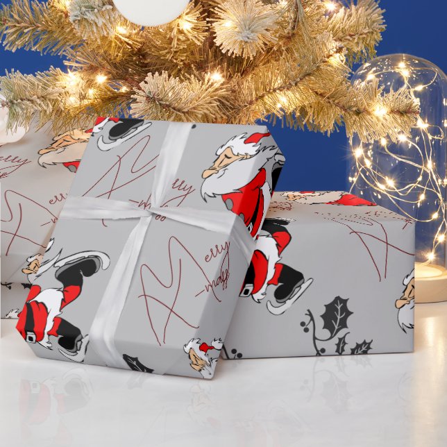 Jul med Santa Presentpapper (Helgdagar)
