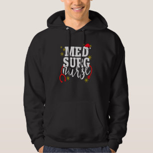 Jul Med Surg Sjuksköterska - Tomtehatt Holiday RN Hoodie