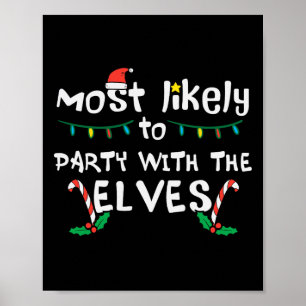 Jul med trolig Party med Elve Julafton Family Matc Poster