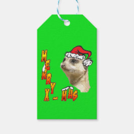 Jul Meerkat Anpassade Gift Märkres Presentetikett